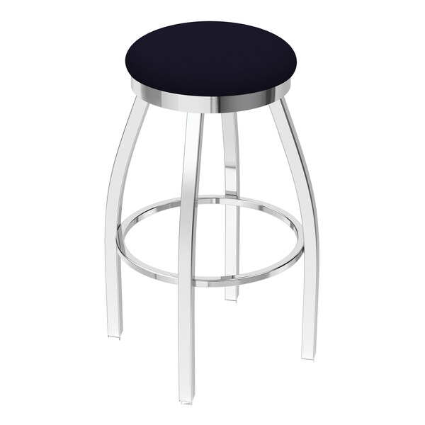25" Swivel Counter Stool, Chrome Finish, Canter Twilight Seat